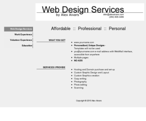 alexaivars.com: Web Design Services by Alex Aivars
