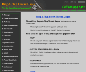 thredco.com: Thread Gages by Gage Crib - Thread Plug & Thread Ring Gages
Precision Thread Gages Thread Ring Gages and Thread Plug Gages