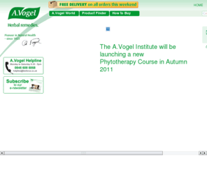 avogelinstitute.co.uk: A Vogel Institute
Information on the Phytotherapy course and workbook course ran by the AVogel Institute, the educationally arm of Bioforce UK Ltd