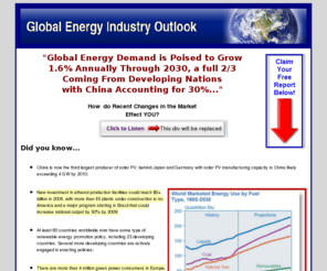 energymarketdata.com: Global Energy Outlook FREE Report
Learn how the global renewable energy market will transform the energy industry forever!