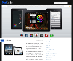 ipadcenter.com: online resource for Ipads accesories
iPad Cases, iPad Cables, iPad Charges, iPad Accessories