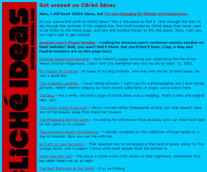 clicheideas.com: Cliché Ideas - Nothing Original Here
