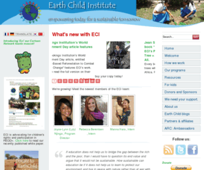 earthchildinstitute.org: Earth Child Institute
Earth Child Institute Reforesting and energizing the world... one child at a time!!!