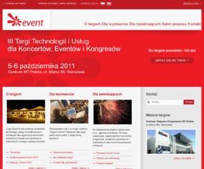 targievent.pl: Targi Technologii i Usług dla Koncertów, Eventów i Kongresów Event
II Targi Technologii i Usług dla Koncertów, Eventów i Kongresów Event