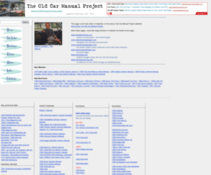 oldirononline.com: Site Index - The Old Car Manual Project
Main index of materials on The Old Car Manual Project.  Original images (c) Dusan Ristic-Petrovic