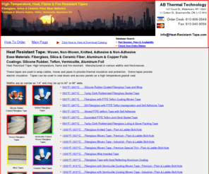 heat-resistant-tape.com: Heat Resistant Tape - High Temperature Flame and Fire Resistant
Heat Resistant Tapes - Also Flame and Fire Resistant