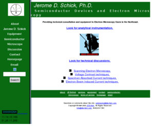 jdschick.com: Jerome D. Schick, Ph.D., Semiconductor Devices and Electron Microscopy
JDSchick is a provider of technical information and analytical equipment in Upper New York State.