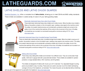 latheguards.com: Lathe Shields - Rockford Systems, Inc. - Protection for Your Lathes
Rockford Systems provides a wide variety of lathe shields to meet your guarding needs