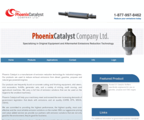 phoenixcatalystltd.com: Home
Specializing in Original Equipment & Aftermarket Catalytic Converters for Industrial Engines