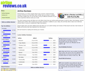 airlinereviews.co.uk: Airline Reviews & Ratings | Flight Reviews | Airline Rankings
Airline reviews and detailed flight reviews from around the world submitted by users. Major scheduled, low cost and charter airline reviews.