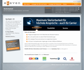 eleven-security.com: eleven - E-Mail-Security Made In Germany - Skalierbarkeit
Maximale Skalierbarkeit für höchste Ansprüche - auch für Carrier.