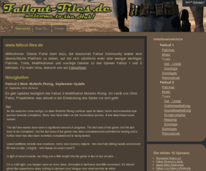 fallout-files.de: Fallout-Files.de - Fallout Patches, Modifikationen und Werkzeuge
Fallout-Files.de - Fallout Patches, Modifikationen und Werkzeuge