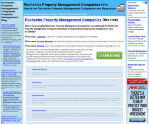 rochester-minnesota-property-management-companies.info: Rochester Property Management Companies | Minnesota Property Management Companies Directory
Rochester Property Management Companies. Search the Rochester, Rochester Property Management Companies Property Management Companies Directory to find Property Management Companies in Rochester