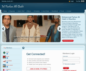 farhan-ali-qadri.com: Welcome to Farhan
Farhan Ali Qadri! - Young, amazing, talented, superstar Naat khawan