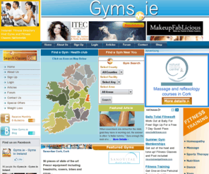 gyms.ie: Gyms.ie - Gyms in Ireland, Fitness Centres, Courses & Fitness Training
Find a gym near you. Gym and health club directory for Ireland. Nationwide listings of Health and Leisure Facilities in Ireland.