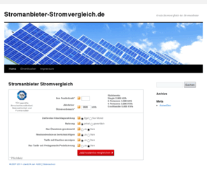 stromanbieter-stromvergleich.de: Stromanbieter Stromvergleich
Stromanbieter Stromvergleich - Kostenloser Strom Vergleich der verschiedenen Strom Anbieter.