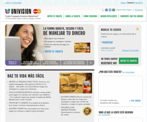 univisionvisa.com: Univision – Tarjeta Prepagada Univision MasterCard
