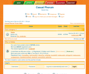 casualphorum.com: Casual Phorum :: Index
