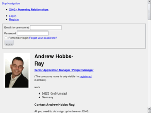 hobbs-ray.com: Andrew Hobbs-Ray XING
Andrew Hobbs-Ray