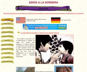 mexicoartistico.com: Diagnóstico de sordera y adaptación de auxiliares auditivos
Atención a personas con discapacidad auditiva.Venta y adaptación de auxiliares auditivos o aparatos para sordera. Cuidado del audífono y accesorios.