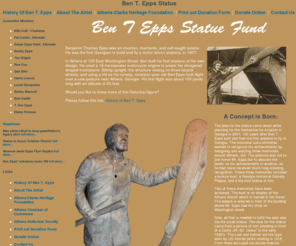 beneppsstatue.org: Ben T. Epps Statue
Ben T. Epps Statue to be erected in Athens Georgia, donations raised through Athens-Clarke Heritage Foundation