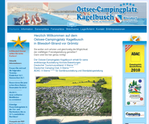 ostseecamping.info: Ostsee Campingplatz Kagelbusch - Direkt am Ostseestrand
Camping an der Ostsee in Bliesdorf-Strand