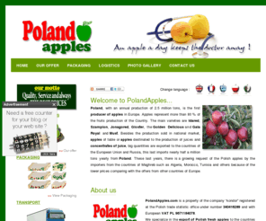 polandapples.com: Poland Apples  - Export fresh apples from Poland - Idared, Golden, Gala
We specialize in the export of Polish fresh apples to the countries of Europe, the Maghreb countries and elsewhere. We cooperate with many apple producers established everywhere in Poland, which enables us to find always the best offers for our customers. We deal with all the formalities of export (Phytosanitaire Certificate, certificate of quality and certificate of customs Euro 1 if needed). 