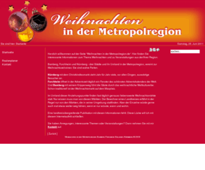 weihnachten-in-der-metropolregion.de: Startseite
Die schönsten Weihnachtsmärkte in der Metropolregion/Region Bamberg Forchheim Erlangen Nürnberg