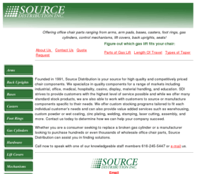 sourcedist.com: Office chair parts - specializing in new and replacement parts
We offer new and replacement Office Chair Parts ranging from Bases, Casters, Arms, Arm Pads, Mechanisms, Gas Cylinders, and more!