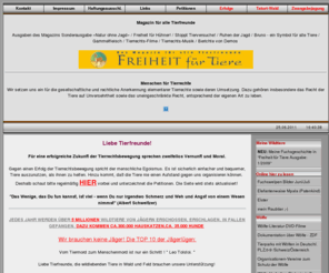 weltweite-tierschutz.org: Tierschutz - Informationen zu Tierschutz, Tierwelt. Sie finden auf dieser Seite Tierschutzorganisationen, aktuelle Projekte, Literatur, Pressemeldungen, Videos, DVD und vieles mehr.
Tierschutz. Sie finden auf dieser Seite Tierschutzorganisationen und aktuelle Projekte, Literatur, Videos, DVD und vieles mehr über Wölfe, Haie, Gorillas, Bären, Elefanten und und und