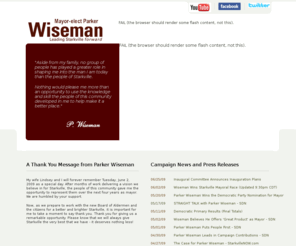 wisemanformayor.com: Parker Wiseman for Mayor
Parker Wiseman for Mayor of Starkville, Mississippi