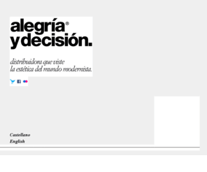 alegriaydecision.com: alegria y decisión: 
Distribuidora de ropa que viste al mundo modernista. Distribuidora de 