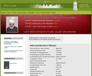 baitul-jame.de: Baitul-Jame-Moschee in Offenbach
Dies ist die offizielle Webseite der Baitul-Jame-Moschee