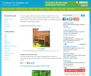 furnitureforgardens.co.uk: Furniture For Gardens UK – Discount Garden Furniture Deals
Discount Garden Furniture Deals