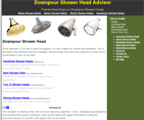 showerheadsnow.com: Downpour Shower Head
The best reviews for a downpour shower head. Learn how to buy a downpour shower head.