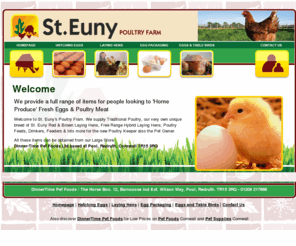 steunypoultryfarm.com: St. Euny Poultry Farm - Items for Home Produce Fresh Eggs
St. Euny Poultry Farm provides a full range of items for people looking to home produce fresh eggs