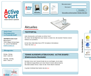 active-court.de: Active-Court - Aktuelles
