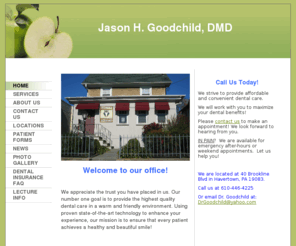 brooklinedentalpa.com: Jason H. Goodchild, DMD, LLC - Home
Welcome to our office! We appreciate the trust you have placed in us. Our number one goal is to provide the highest quality dental care in a warm and friendly environment. Using proven state-of-the-art technology to enhance your experience, our mission is 