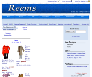 reems.com: Reems.com Eastern Fashions.  Ethnic Indian, Pakistani & Islamic gifts/clothing.
Reems.com: where eastern fashion thrives! Everything from salwar kameez, saris, and ghagra cholis to Islamic ware, jewelry & multimedia.  All at affordable prices!