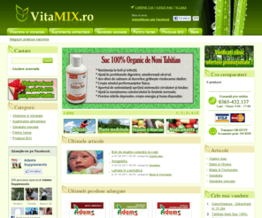 vitamix.ro: Magazin online cu produse naturiste VitaMix.ro
Produse naturiste si suplimente alimentare in cel mai mare magazin online de specialitate.