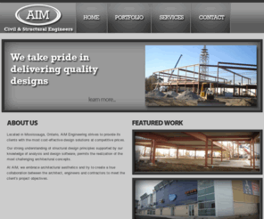 aim-eng.com: AIM Engineering
AIM Engineering provides high-quality, low-cost civil and structural engineering design services for Mississauga and the Greater Toronto Area.