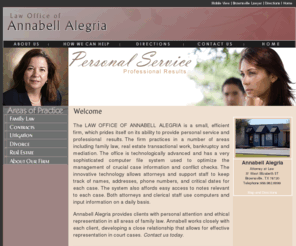 alegrialawoffice.com: Law Office of Annabell Alegria
 Law Office of Annabell Alegria. Our office is located in Brownsville TX, Serving the Rio Grande Valley. (956)982-8899