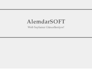 alemdarsoft.com: AlemdarSOFT | Web Tasarım Programlama | Domain Hosting Destek
AlemdarSOFT, Web Tasarımı ile İlgili Etkili Çözümler Sağlamaktadır. Dinamik web tabanlı yazılım, grafik tasarım ve domain ve hosting hizmetlerinde de çözüm sunmaktadır.