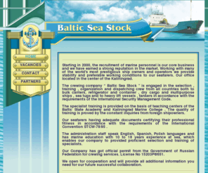 balticss.com: Baltic Sea Stock
Crewig, recruitment, seafarers, marine job, sea service, marine contractors