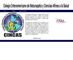 cincas.org: Colegio Interamericano De Naturopatía y Ciencias Afines a la Salud
colegio interamericano de naturopatía y ciencias afines a la salud