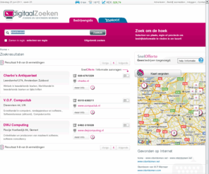 stambomen.nl: Stambomen - zoekresultaten bedrijven - digitaalZoeken.nl
Resultaat stambomen:  Charbo's Antiquariaat  Compuclub DWJ Computing