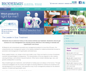 biodermis.net: Keloid and Hypertrophic Scar Management Products
Biodermis silicone gel products stimulate the repair of surface scar tissue, the result of which is a smoother, softer, less noticeable scar.