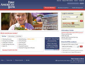 firstambank.com: First American Bank - Personal Banking home
