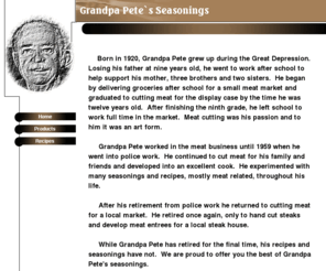 grandpapetes.com: Grandpa Petes Seasonings
Get to know Grandpa Pete