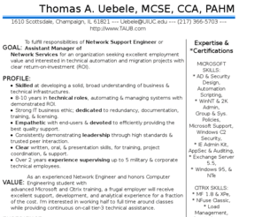 Mcse resume 2008